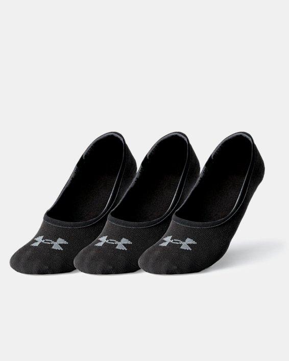 ถุงเท้า UA Essential LOLO Liner ยูนิเซ็กส์ – แพ็ก 3 คู่ in Black image number 1